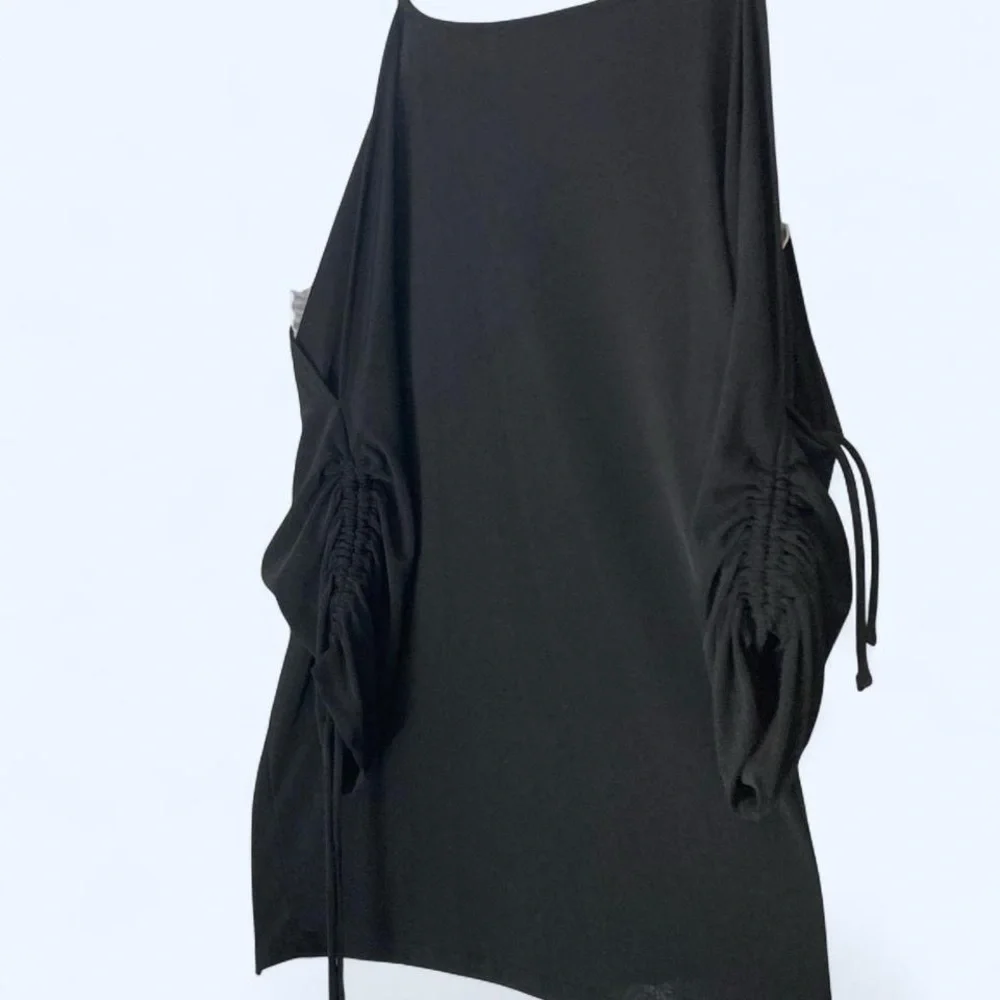 Michael Kors Chain Strap open shoulder blouse XS